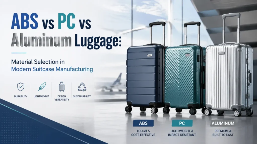ABS vs PC vs aluminum luggage material comparison