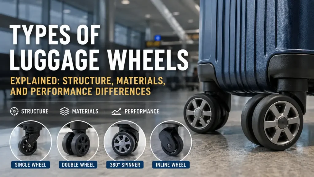 Types of Luggage Wheels Explained: Structure, Materials, and Performance Differences