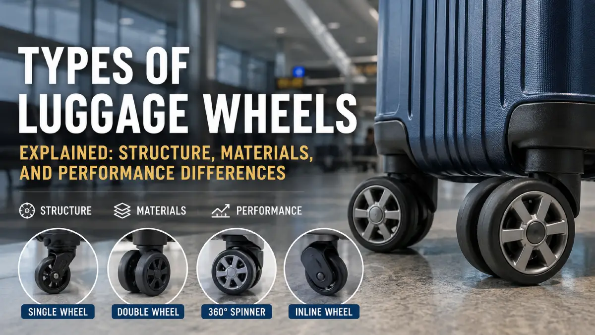 Types of Luggage Wheels Explained: Structure, Materials, and Performance Differences